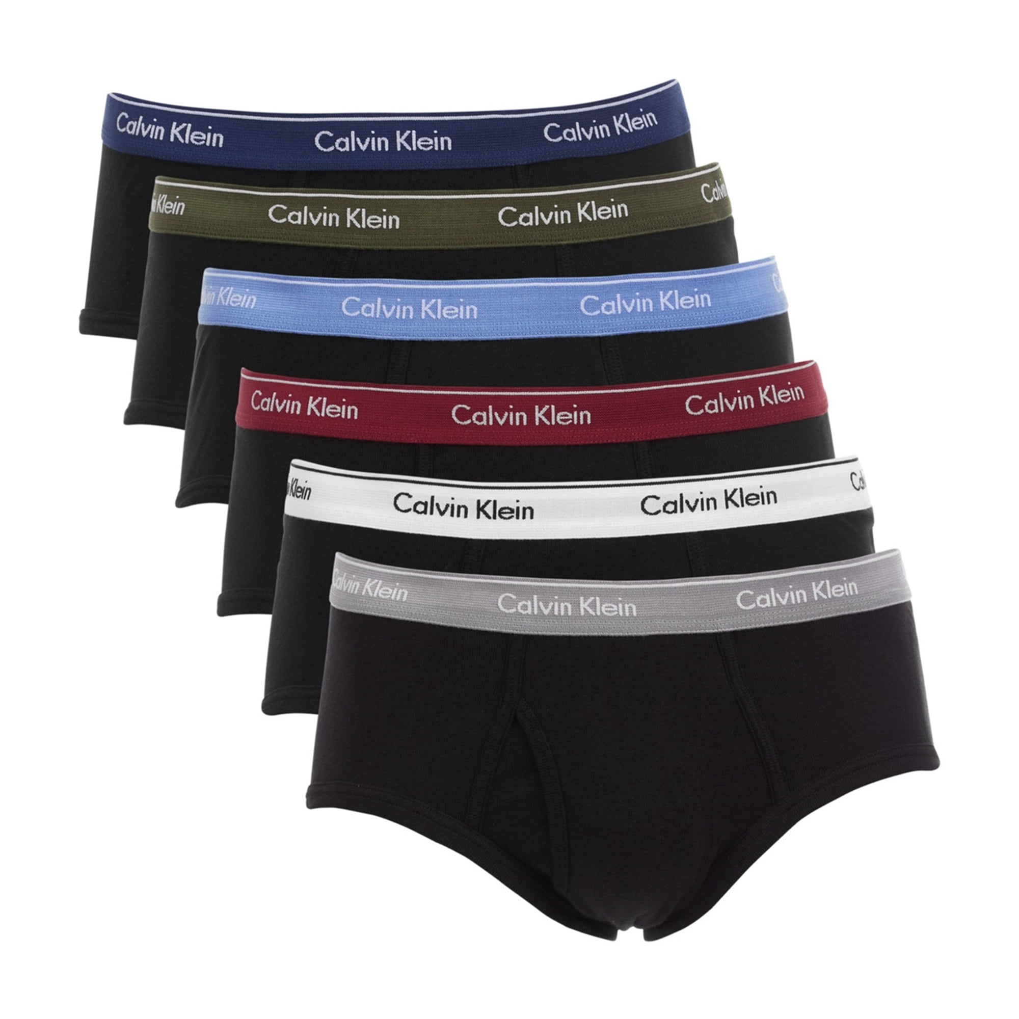 Calvin Klein Mens 6 Pack Classic Fit Underwear Briefs - Walmart.com