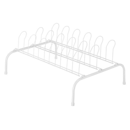 Whitmor 4 Packs 9PR White Floor Shoe Rack