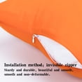 thumbnail image 5 of Ntbay 2 Pack Microfiber Toddler Pillowcases, Ultra Soft Travel Pillow Covers with Zipper Closure, 13" x 18", Orange, 5 of 6