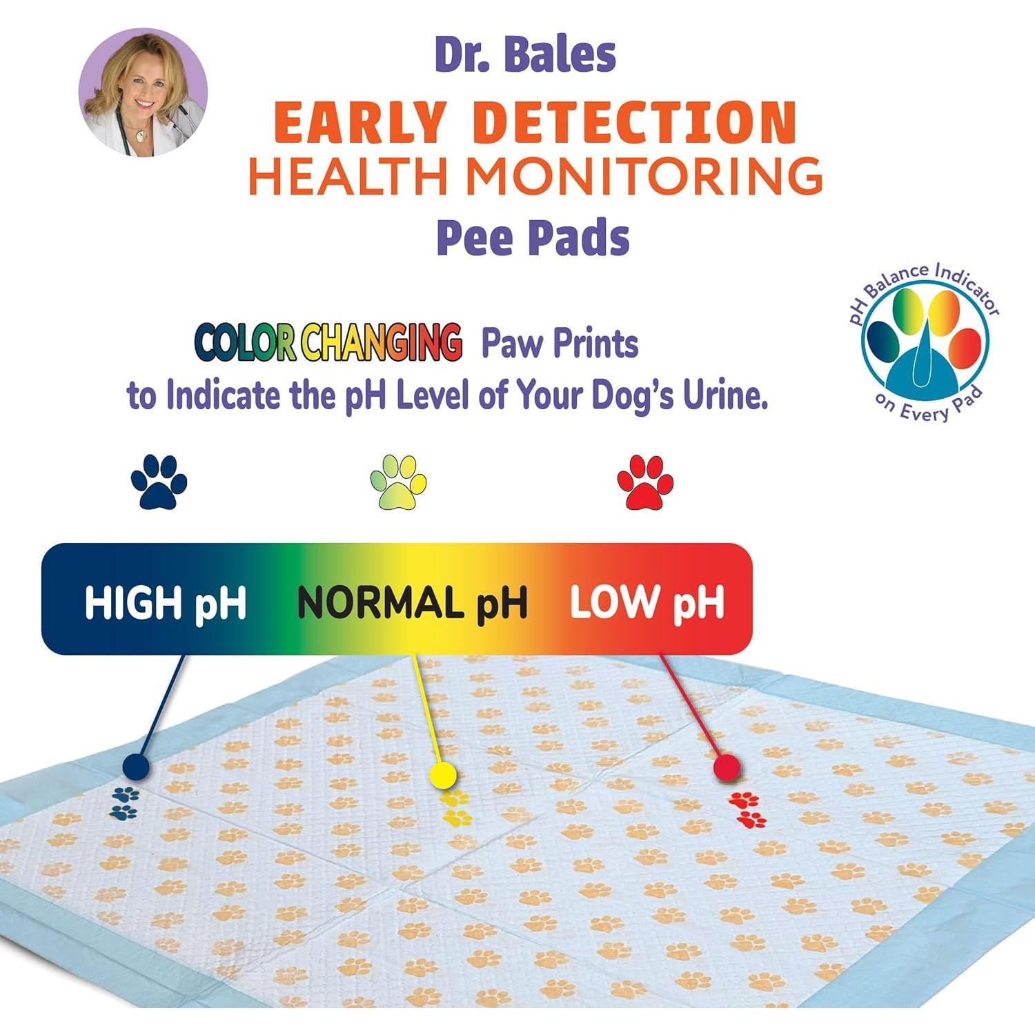 SPOT Dr. Bales Early Detection Health Monitoring Pee Pads 50 Pack for Dogs