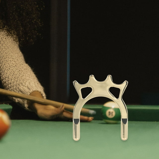 WEUVEB 2Pcs Snooker Bridge Billiards Cue Holder Metal Stick Bridge with Easy Carry and Nonslip Feature