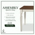 thumbnail image 5 of Finch Provence 60" Dining Table with Tools and Hardware, White, 5 of 8