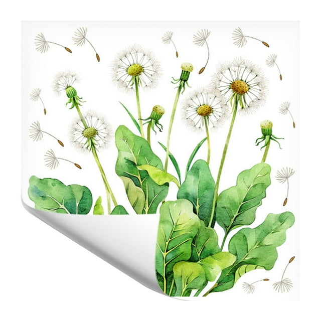 Pegatinas de PVC para ventanas, pegatinas de primavera y verano, pegatinas de flores, hojas , pegatinas de pared para habitaciones infantiles, f