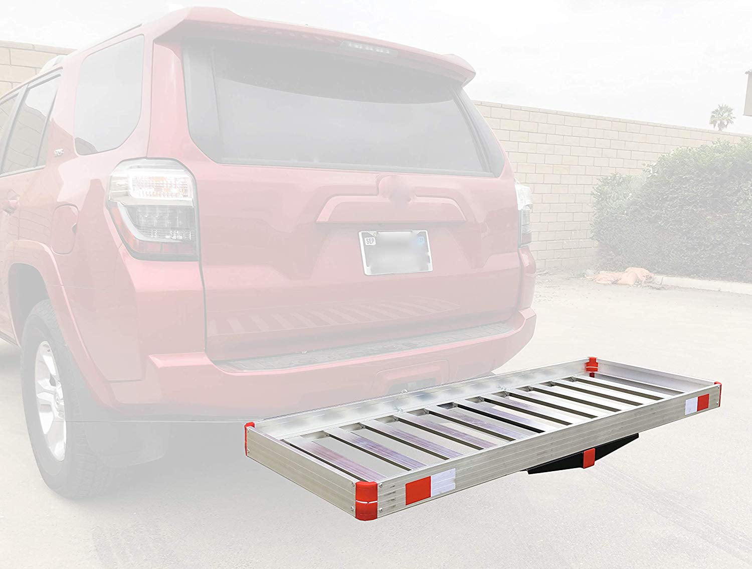 Capacity MaxxHaul 50138 60 x 22 Aluminum Cargo Carrier Rack Basket for Luggage for SUV Truck Car Van-500 lbs 