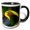 Black/White, variant on 3drose, Costa Rica, Parque Nacional Carara. Chestnut-mandibled Toucan. 2, 11oz Mug