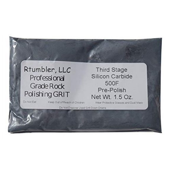 Rock Tumbler Grit for 3 Pound Tumbler by RTumbler Professional Grade Rock Polishing Grit
