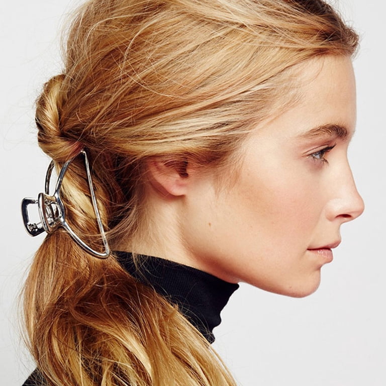 Travelwant 4Pcs/Set Large Metal Hair Claw Clips Hair Catch  display picture 3