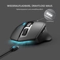 thumbnail image 4 of Inphic Wireless Mouse, Silent Rechargeable Bluetooth Mouse (Triple Mode: Bluetooth 5.0/4.0+2.4G), 4 of 5