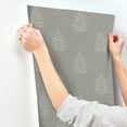 thumbnail image 5 of Chesapeake Frond Charcoal Leaf Wallpaper, 5 of 7