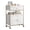 White, variant on Hironpal Salon Rolling Cart with Wheels,Mobile Beauty Trolley with Drawers for Salon,Beauty, Spa,3 Tool Holders,White Marble