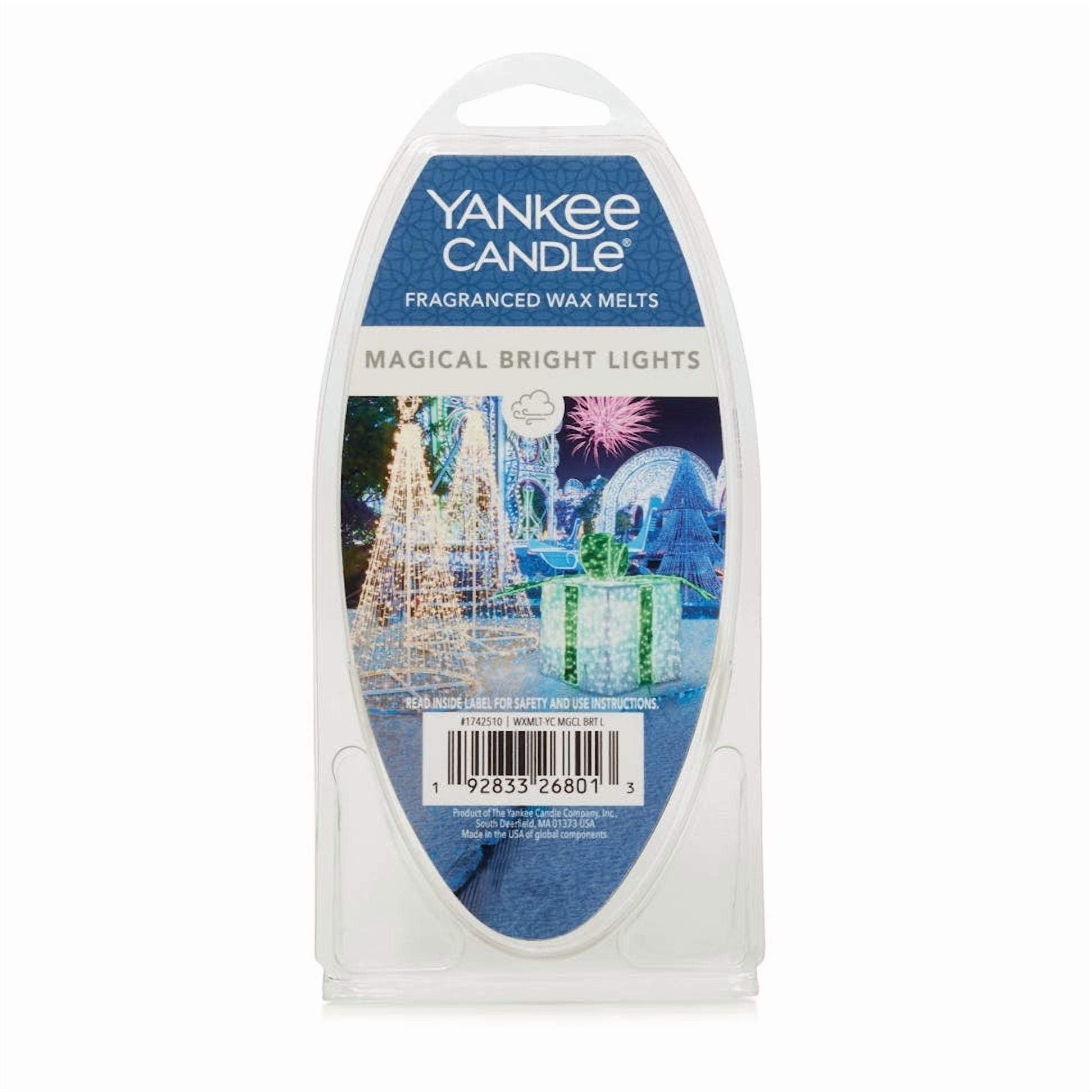 Yankee Candle Magical Bright Lights Fragranced Wax Melts, 6 Wax Spheres per Package, Pack of 6 (36 Cubes Total)
