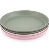 WeeSprout Kid-Sized Bamboo Melamine Plates, Set of 4