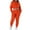 Orange womens sets, variant on Wenini Sweatsuits for Women Set 2 Piece Up to 65% Off Women Two-piece Color-blocking V-Neck Long-sleeved Fashion Casual Suit Fashion Casual Comfy Casual Two-Piece Suit