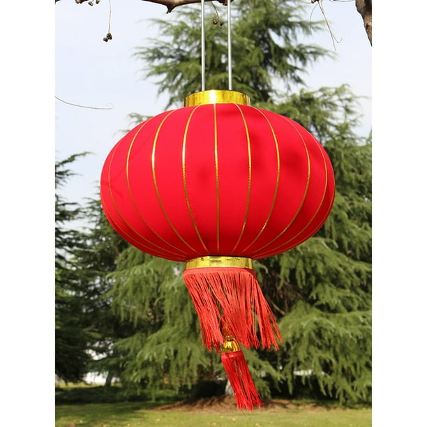 yuksok kokiya Chinese New Year Cloth Luck Lantern Red Lantern w