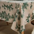 thumbnail image 5 of Mantel americano para mesa, mantel navideño con estampado de lino y algodón de pino, cubierta de mesa Rectangular de tela para comedor, 5 of 5