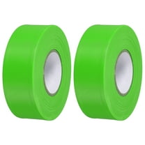 1-1/5"x147' Flagging Tape Non-Adhesive Neon Marking Tape for Tree Survey Boundaries, Green 2 Pack