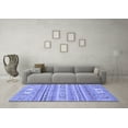 thumbnail image 3 of Ahgly Company Indoor Rectangle Abstract Blue Modern Area Rugs, 7' x 10', 3 of 4