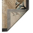thumbnail image 2 of Benzara 7.7 x 5 Feet Nature Inspired Polypropylene Power Loomed Rug, Blue and Brown, 2 of 4