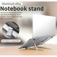 thumbnail image 3 of Adjustable Aluminum Laptop Stand - Portable Desk Riser, Ergonomic Laptop Holder, 3 of 10