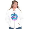 thumbnail image 3 of Airbrushed Cartoon Smurf Tastic Unisex Plus Size Zip Hoodie Brisco Brands 2X, 3 of 5