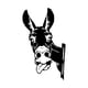 thumbnail image 3 of Silueta de burro de metal para jardín, estacas de hierro para césped, silueta de burro Estilo C, 3 of 8
