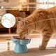 thumbnail image 4 of Comedero Inclinado de Cerámica TRUNDISAN con Diseño de Flor para Gatos - Alimentador Lento, 4 of 5