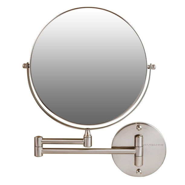 Espejo de maquillaje de pared OVENTE MNLFW90BR1X7X de 9 pulgadas