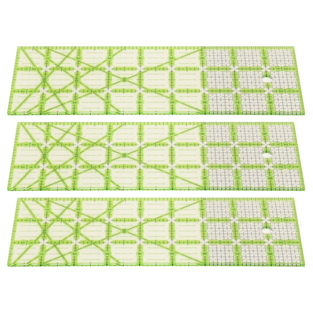 Gabarits de Courtepointe, 3 Pcs Règle de Courtepointe 9 Po Règles de Couture Règle en Tissu Conçue pour la Précision