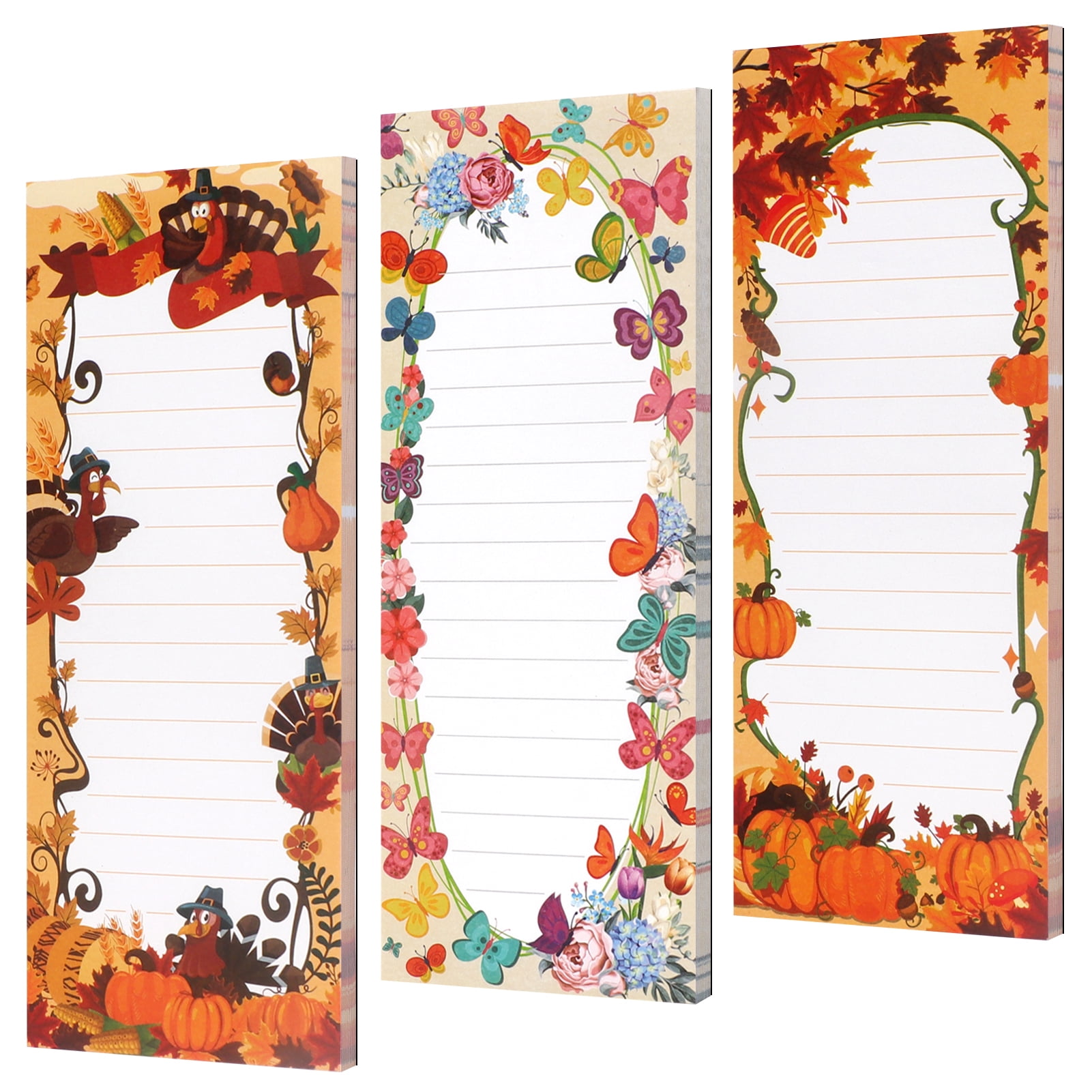 Skycase Notepads,3 Pack Notepads for Refrigerator