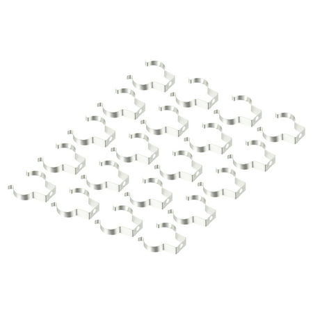 

Uxcell 22mm Clips Bracket Hanger Fluorescent Tube Light Fixture Holder Stainless Steel Clamps 20 Pack