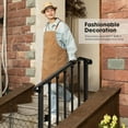 thumbnail image 2 of VIVOSUN Outdoor Handrail, 40" × 36" Fits 1 to 4 Steps, Adjustable Wrought Mattle Iron Stair Railing, 2 of 6