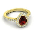 thumbnail image 3 of 1.35 Ct Natural Diamond Garnet Gemstone Beautiful Engagement Ring for Women 14K Yellow Gold Size 3 by Diamond-Capitals, 3 of 8