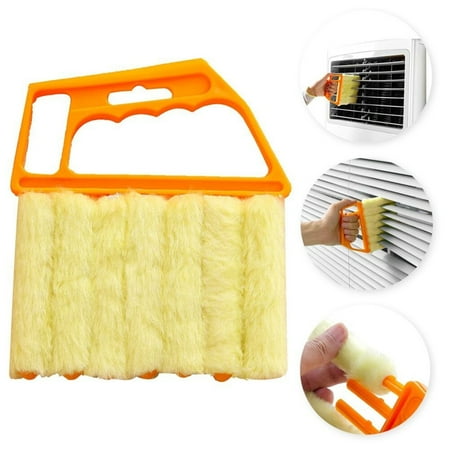 

7 Teeth Shutter Cleaner Brush - Household Handheld Mini Cleaner Brush Shutter Brush Air Conditioner Cleaning Brush Tool for Awnings Siding Air Conditioner Car Fan