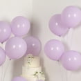 thumbnail image 4 of Efavormart 50 Pack Matte Pastel Purple Biodegradable Balloons, Round Eco-friendly Thick Latex Party Balloons - 12", 4 of 11