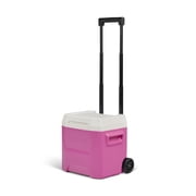 Igloo 16 QT Laguna Hard Side Ice Chest Cooler with Wheels, Pink