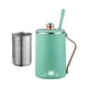 thumbnail image 2 of Hervidor eléctrico de playa Hervidor eléctrico Hervidor eléctrico de viaje de acero inoxidable Taza para estofado de 450 ml, 7 minutos de ebullición Olla de cocción lenta pequeña Cacerola portátil de, 2 of 5
