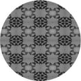 thumbnail image 1 of Ahgly Company Machine Washable Indoor Round Transitional Gunmetal Gray Area Rugs, 7' Round, 1 of 7