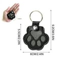 thumbnail image 5 of PLPPYFS Dog Fur Storage Keychain for Dog Cat Paw Shaped Keychain, Pet Hair Keepsake Keychains, Cute Leather Paw Keychains, Pet Memorial Gifts for Bag Purse Paw Charm Key Holder, Black, 5 of 10