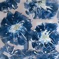 thumbnail image 2 of Aryai, Sia 26x26 Black Ornate Wood Framed with Double Matting Museum Art Print Titled - Blossom Blue II, 2 of 4