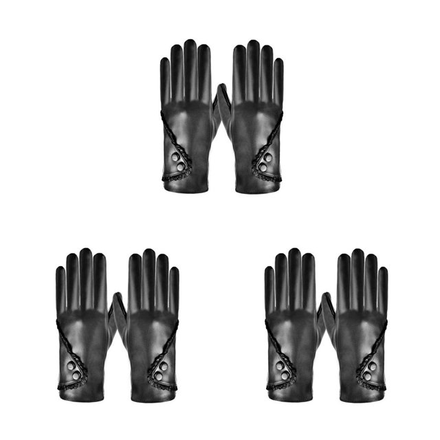 Sonducket 1 Pair Woman Cycling Gloves Touch Camping Riding Warm Ski Sports Winter Snow Screen Motorcycle Mittens Hiking for Ladies Type1 NO1