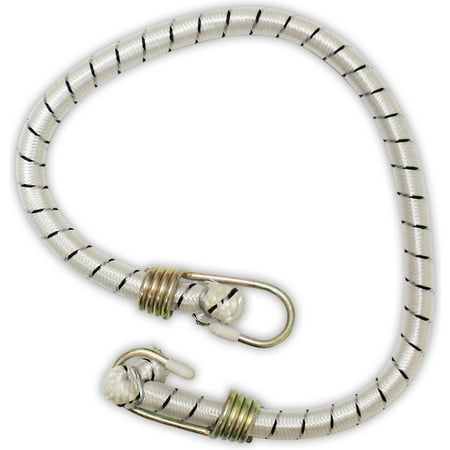 - POLYPRO 24 Heavy Duty White Bungee Cord With Rubber Tipped Hooks: TA-08524 : ( Pack of 24 Pcs )