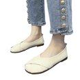 thumbnail image 3 of Sngxgn Women's Casual Flat Shoes for Women Ladies(White,41), 3 of 7