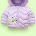 thumbnail image 4 of Chaqueta con capucha y estampado de libélulas de dibujos animados para niños pequeños, bebés, niños y niñas, 4 of 5