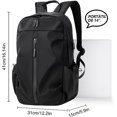 thumbnail image 3 of Mochila Impermeable，Mochila antirrobo，Mochila para mujer/hombre, mochila de viaje al aire libre con puerto USB para mochilas portátiles de hasta 15,6 pulgadas, 3 of 5