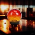 thumbnail image 4 of Gecau Solar Ball Garden Waterproof For Outdoor Use Lights Glass Floor Cracked For Route Patio Grass Christmas Decoration Outlook High Durability A 4.8x4.8 Inch Home Decor, 4 of 5