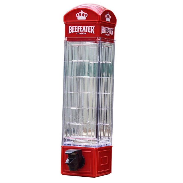 Bewildely Dispensador de cerveza con forma de cabina telefónica Retro London Iluminación navideña Bewildely HA019837-00