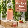 thumbnail image 3 of Fifth Avenue Crystal, Round, Provence Clear Glass Drink Dispenser with Spigot, 1-gal, 3 of 8