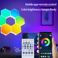 thumbnail image 6 of XMMSWDLA Hexagon Lights, Hexagon LED Gaming Lights Panels with Smart App Remote Control & Music Sync, Infinitely Splicing Cool RGB Wall Lights Hexagon for Living Room, Bedroom,Gaming Room, 6 of 8
