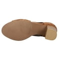 thumbnail image 5 of Roper Womens Mika Floral Embossed Peep Toe Zippered Shootie Pumps Casual Sh, 5 of 5