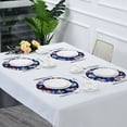 15.4 Inch Round Placemats Set of 4 Washable Heat Resistant Placemats ...